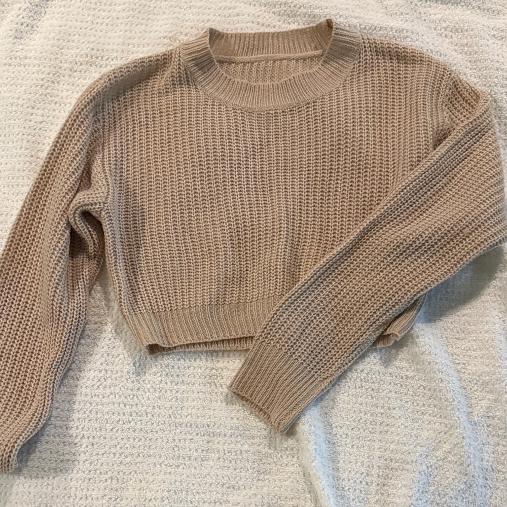 SHEIN Kids Tan Sweater
